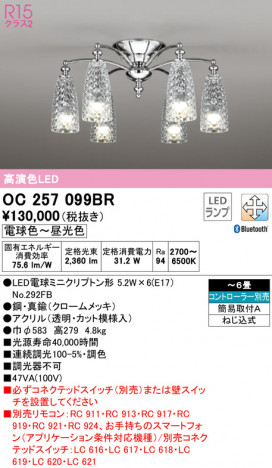 ODELIC �����ǥ�å� �����ǥꥢ OC257099BR �ᥤ��̿�