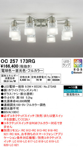 ODELIC �����ǥ�å� �����ǥꥢ OC257173RG �ᥤ��̿�