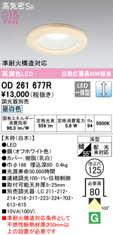 ODELIC �����ǥ�å� ������饤�� OD261677R �ᥤ��̿�