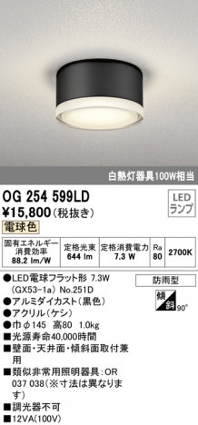 ODELIC �����ǥ�å� �������ƥꥢ�饤�� OG254599LD �ᥤ��̿�