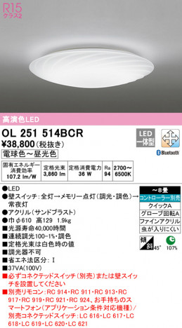 ODELIC �����ǥ�å� ������󥰥饤�� OL251514BCR �ᥤ��̿�