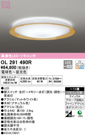 ODELIC �����ǥ�å� ������󥰥饤�� OL291490R �ᥤ��̿�