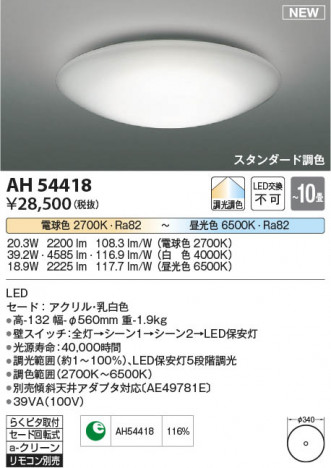 ���β��� Koizumi �������߾��� �������AH54418