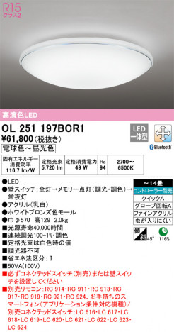 ñ�ʲ��� | ODELIC �����ǥ�å� ������󥰥饤�� OL251197BCR1 | ���������̿�����饤�ȥ�������