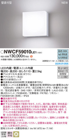 Panasonic Ѿ NWCF59010LE1 ᥤ̿
