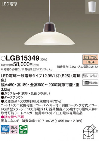 Panasonic ڥ LGB15349 ᥤ̿