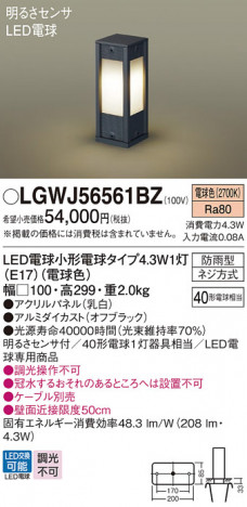 Panasonic �������ƥꥢ�饤�� LGWJ56561BZ �ᥤ��̿�