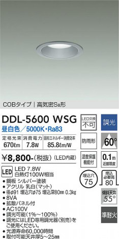 ʼ̿ | DAIKO ŵ 饤 DDL-5600WSG