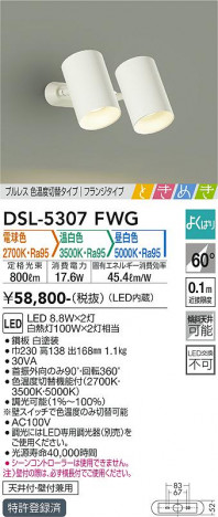���ʼ̿� | DAIKO ����ŵ� ���������إ��ݥåȥ饤�� DSL-5307FWG