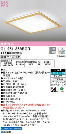 ODELIC ǥå 󥰥饤 OL251358BCR ᥤ̿