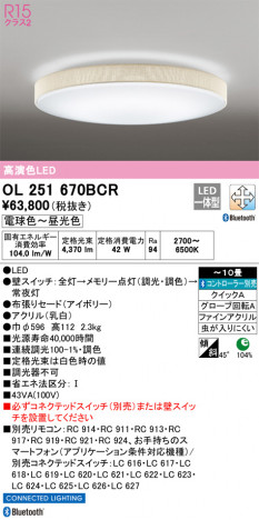 ODELIC ǥå 󥰥饤 OL251670BCR ᥤ̿