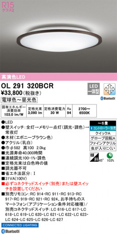 ODELIC ǥå 󥰥饤 OL291320BCR ᥤ̿