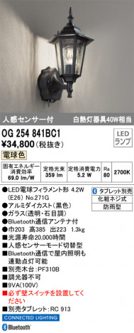 ODELIC �����ǥ�å� �������ƥꥢ�饤�� OG254841BC1 �ᥤ��̿�