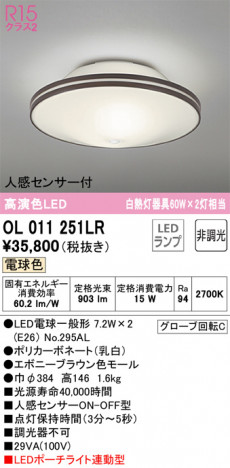 ODELIC ǥå 󥰥饤 OL011251LR ᥤ̿