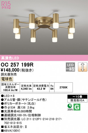 ODELIC ǥå ǥꥢ OC257199R ᥤ̿