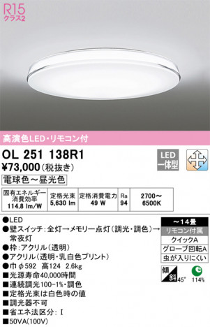 ODELIC �����ǥ�å� ������󥰥饤�� OL251138R1 �ᥤ��̿�