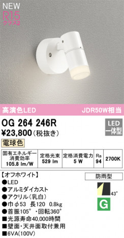 ODELIC �����ǥ�å� LED �������ƥꥢ�饤�� OG264246R �ᥤ��̿�