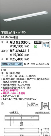 β | Koizumi ߾ ˥å AE49441L