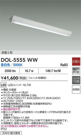 ʼ̿|DAIKO ŵ LED١饤 DOL-5555WW