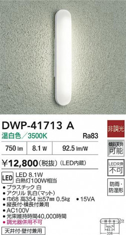 ʼ̿|DAIKO ŵ LEDἼ DWP-41713A