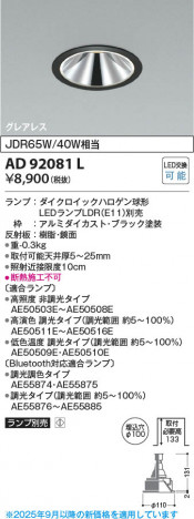 β Koizumi ߾ LED饤 AD92081L