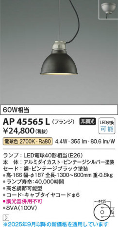 β Koizumi ߾ LEDڥ AP45565L