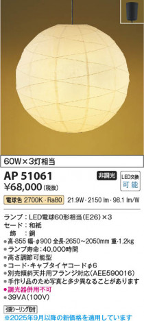 β Koizumi ߾ LEDڥ AP51061