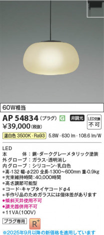 β Koizumi ߾ LEDڥ AP54834