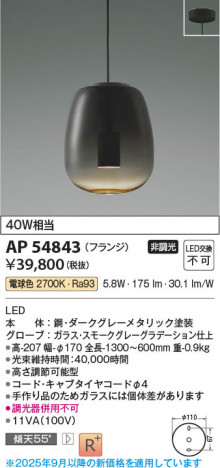 β Koizumi ߾ LEDڥ AP54843