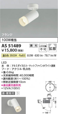 β Koizumi ߾ LEDݥåȥ饤 AS51489