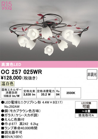 ODELIC ǥå ǥꥢ OC257025WR ᥤ̿