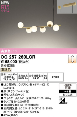 ODELIC ǥå ǥꥢ OC257260LCR ᥤ̿