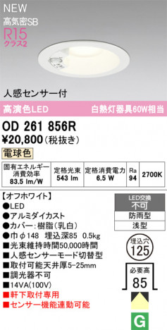 ODELIC ǥå ƥꥢ饤 OD261856R ᥤ̿