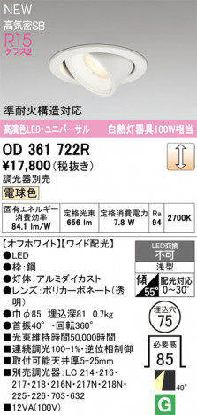 ODELIC ǥå 饤 OD361722R ᥤ̿