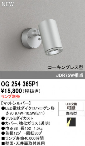 ODELIC ǥå ƥꥢ饤 OG254365P1 ᥤ̿