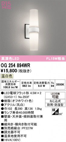 ODELIC ǥå ƥꥢ饤 OG254894WR ᥤ̿