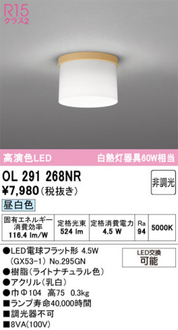 ODELIC ǥå 󥰥饤 OL291268NR ᥤ̿