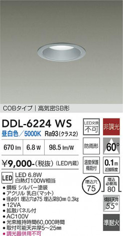 ���ʼ̿� | DAIKO ����ŵ� ������饤�� DDL-6224WS