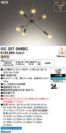 ñ�ʲ���ODELIC �����ǥ�å� LED �����ǥꥢ OC257049BC | ���������̿����䡦����ƥꥢ���������Ρڥ饤�ȥ��������