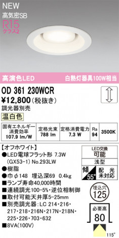 ñ�ʲ���ODELIC �����ǥ�å� LED ������饤�� OD361230WCR | ���������̿����䡦����ƥꥢ���������Ρڥ饤�ȥ��������