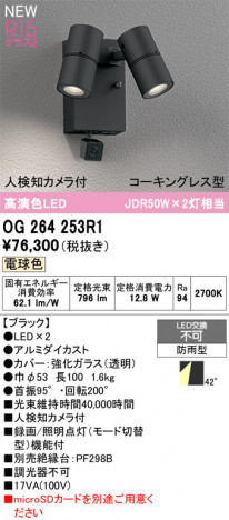 ñ�ʲ���ODELIC �����ǥ�å� LED �������ƥꥢ�饤�� OG264253R1 | ���������̿����䡦����ƥꥢ���������Ρڥ饤�ȥ��������