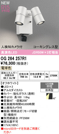 ñ�ʲ���ODELIC �����ǥ�å� LED �������ƥꥢ�饤�� OG264257R1 | ���������̿����䡦����ƥꥢ���������Ρڥ饤�ȥ��������