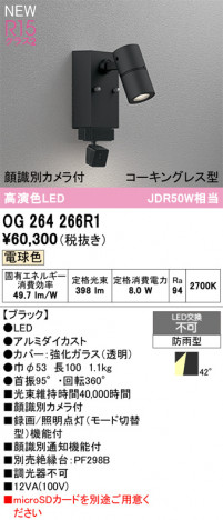 ñ�ʲ���ODELIC �����ǥ�å� LED �������ƥꥢ�饤�� OG264266R1 | ���������̿����䡦����ƥꥢ���������Ρڥ饤�ȥ��������