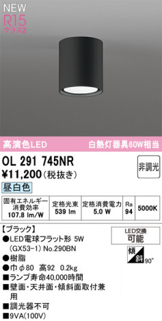 ñ�ʲ���ODELIC �����ǥ�å� LED ����������󥰥饤�� OL291745NR | ���������̿����䡦����ƥꥢ���������Ρڥ饤�ȥ��������