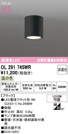 ñ�ʲ���ODELIC �����ǥ�å� LED ����������󥰥饤�� OL291745WR | ���������̿����䡦����ƥꥢ���������Ρڥ饤�ȥ��������