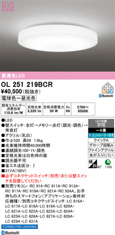 ñ�ʲ���ODELIC �����ǥ�å� LED ������󥰥饤�� OL251219BCR | ���������̿����䡦����ƥꥢ���������Ρڥ饤�ȥ��������