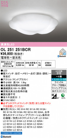 ñ�ʲ���ODELIC �����ǥ�å� LED ������󥰥饤�� OL251251BCR | ���������̿����䡦����ƥꥢ���������Ρڥ饤�ȥ��������