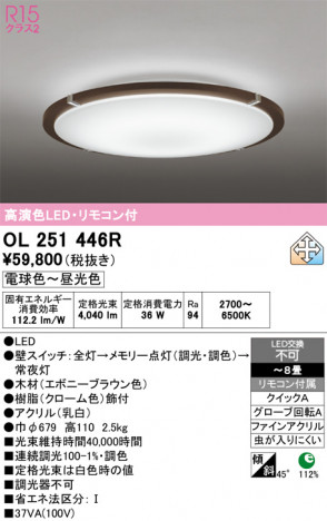 ñ�ʲ���ODELIC �����ǥ�å� LED ������󥰥饤�� OL251446R | ���������̿����䡦����ƥꥢ���������Ρڥ饤�ȥ��������