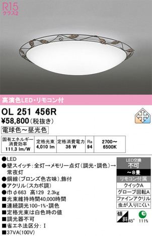 ñ�ʲ���ODELIC �����ǥ�å� LED ������󥰥饤�� OL251456R | ���������̿����䡦����ƥꥢ���������Ρڥ饤�ȥ��������