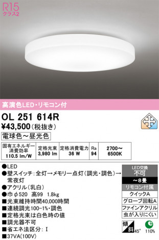 ñ�ʲ���ODELIC �����ǥ�å� LED ������󥰥饤�� OL251614R | ���������̿����䡦����ƥꥢ���������Ρڥ饤�ȥ��������